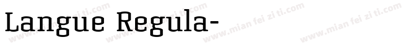 Langue Regula字体转换